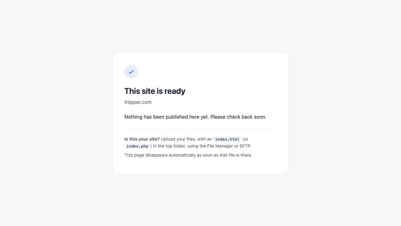 triipper website screenshot