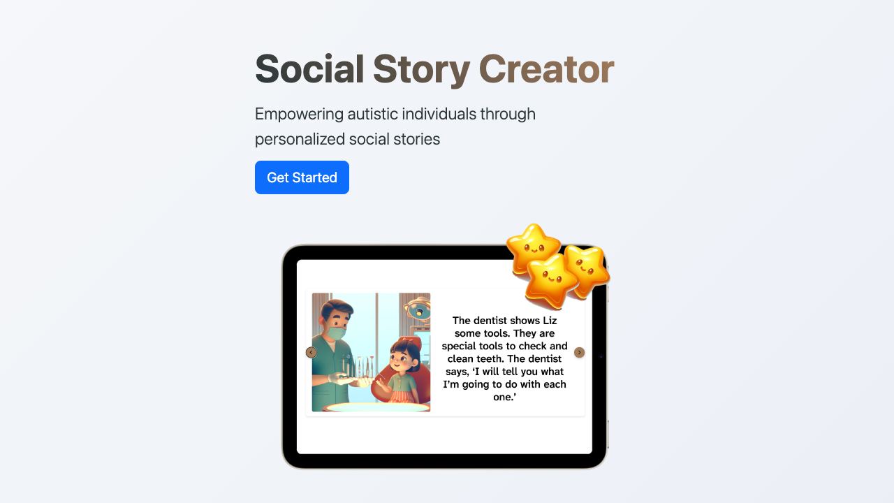 Social Story Creator 网站截图