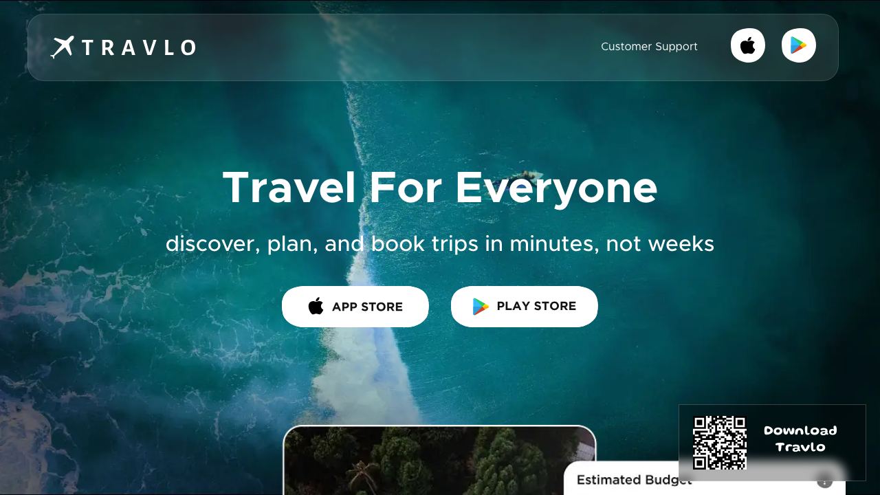 Travlo 网站截图