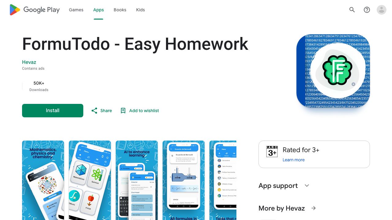 FormuTodo - Smart Homework Aid 网站截图