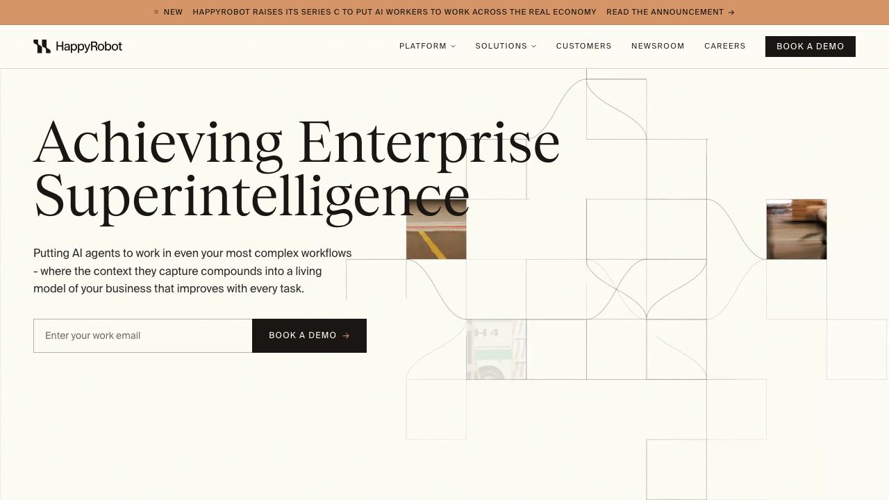 HAPPYROBOT website screenshot