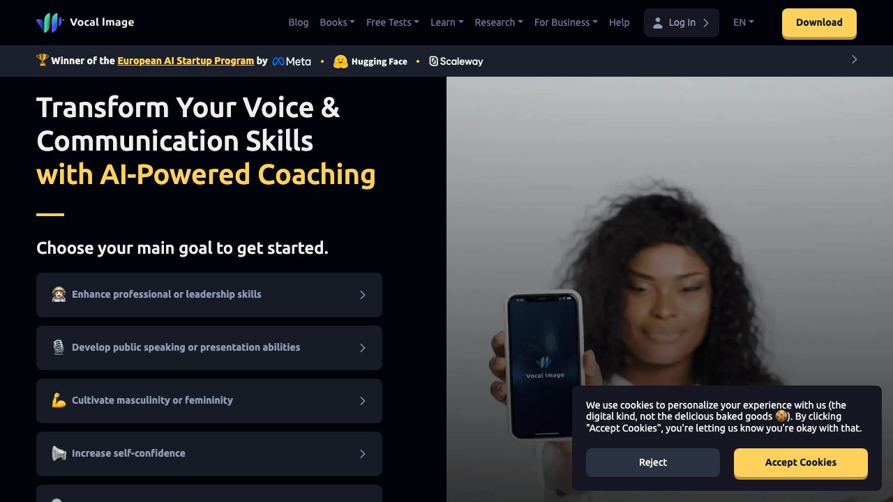 vocalimage.app website screenshot