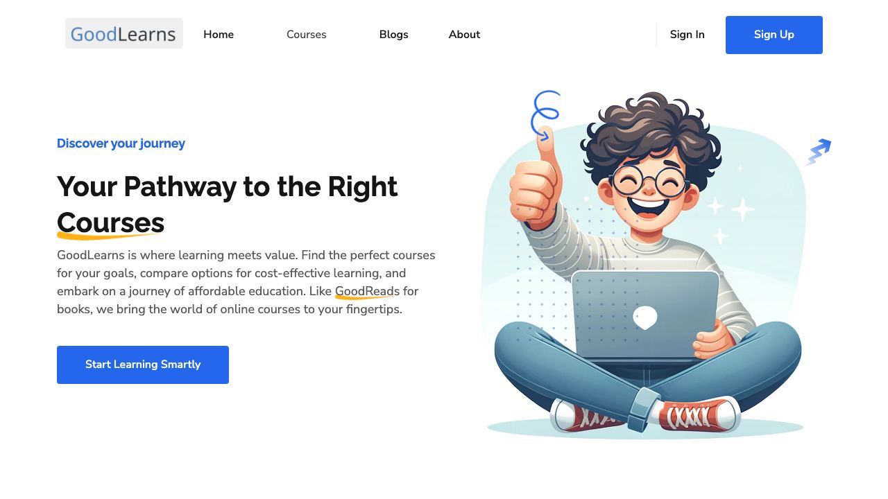 GoodLearns website screenshot