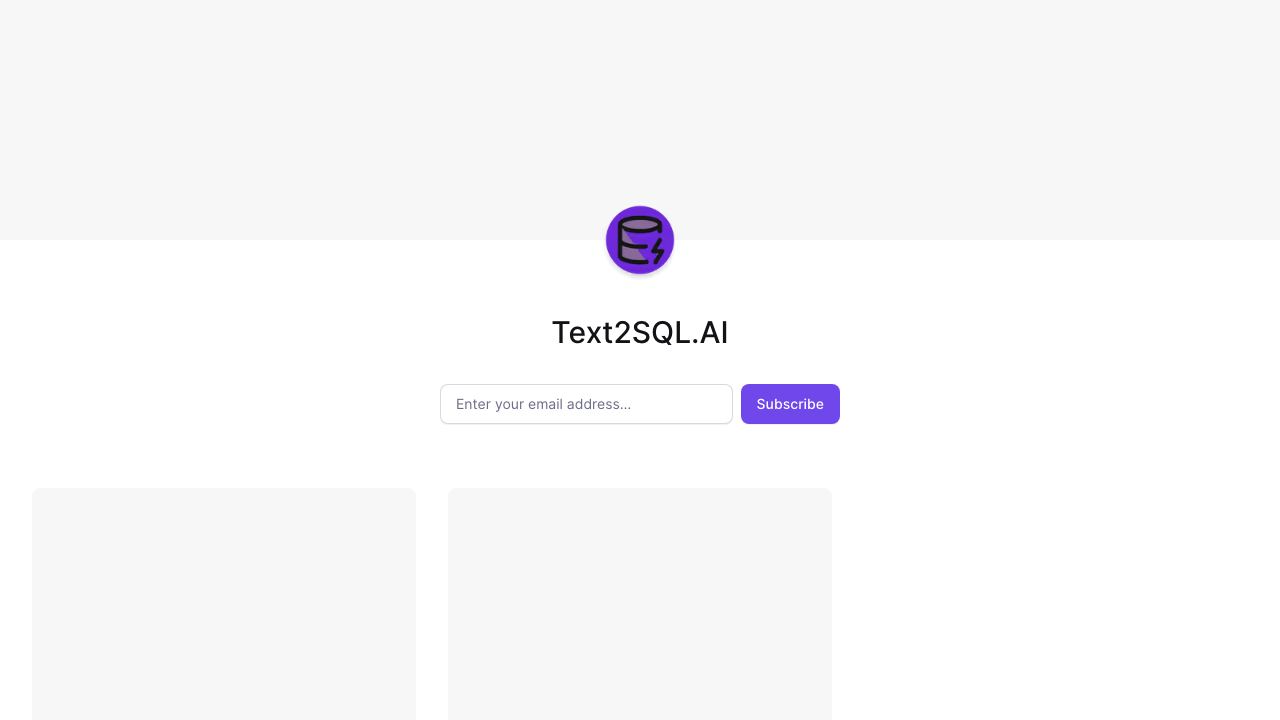 Text2SQL.AI 网站截图