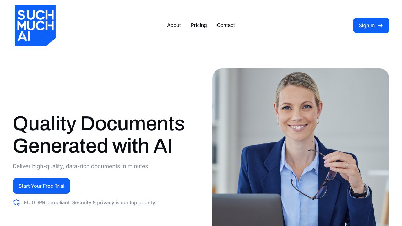 Such Much AI 网站截图