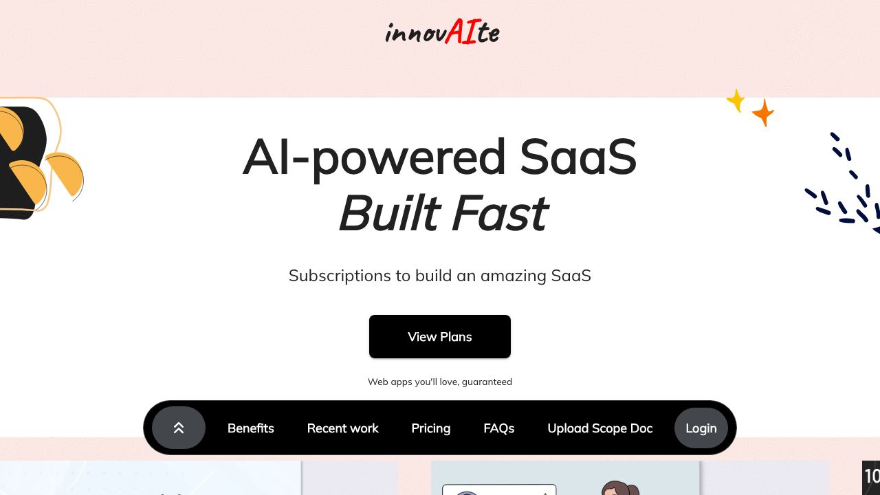 Innovaite website screenshot