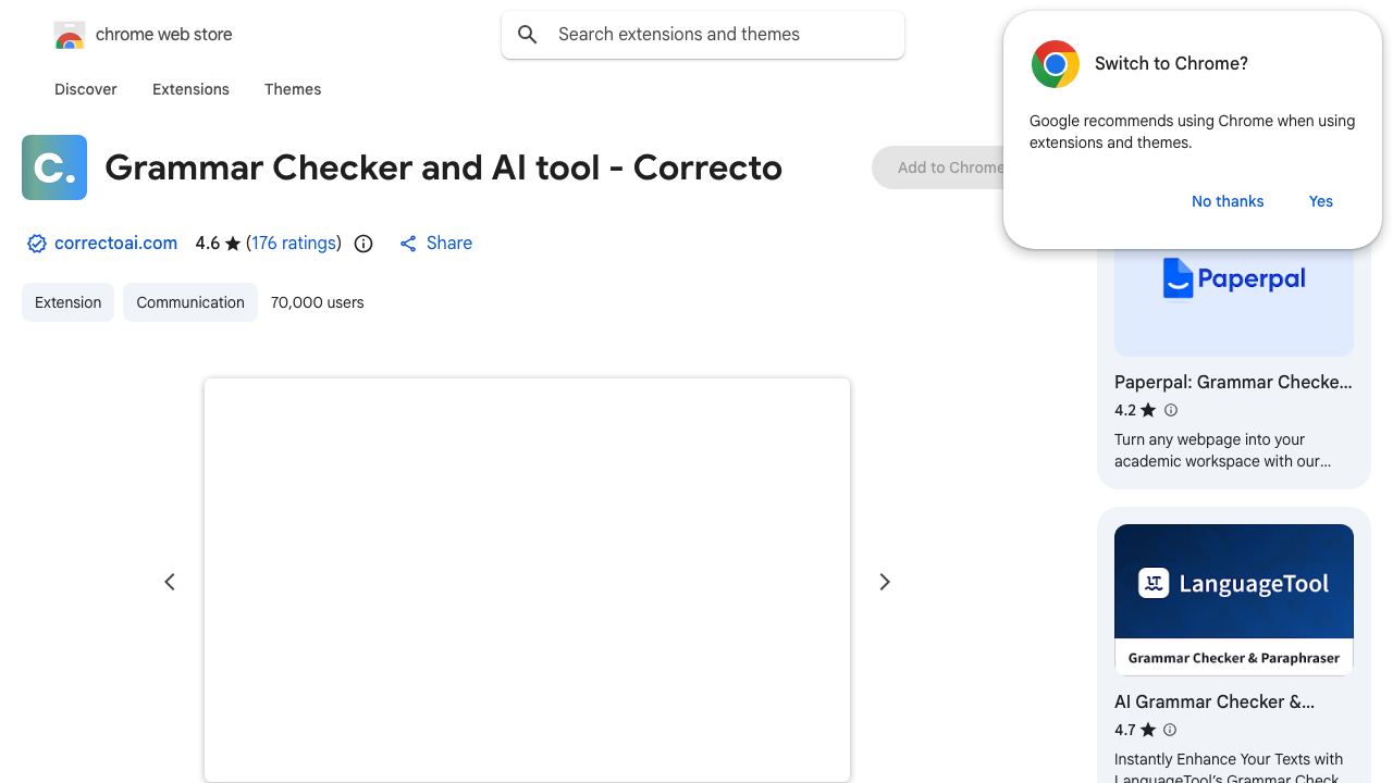 Correcto - Herramienta de escritura 网站截图