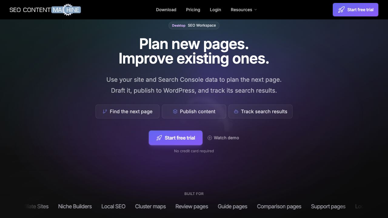 SEO Content Machine AI 网站截图