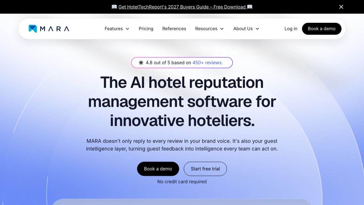MARA website screenshot