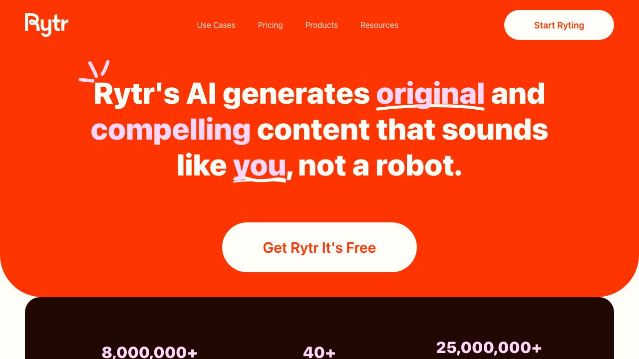 Rytr 网站截图