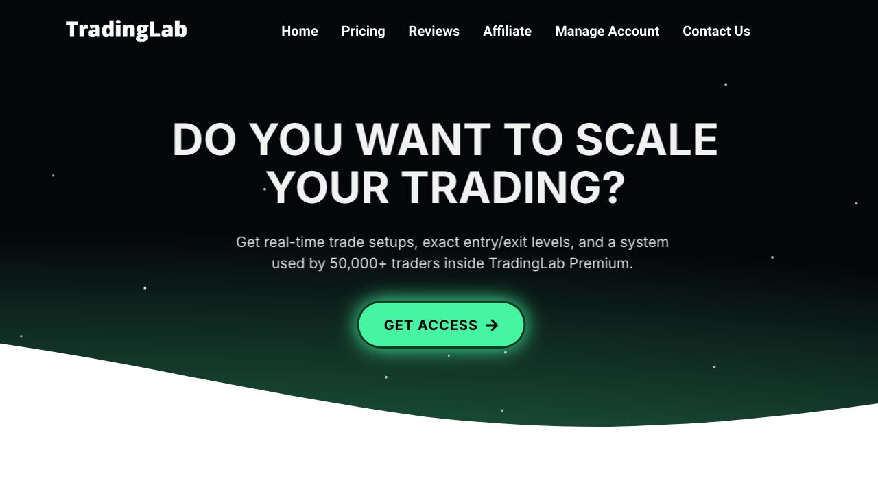 TradingLab 网站截图
