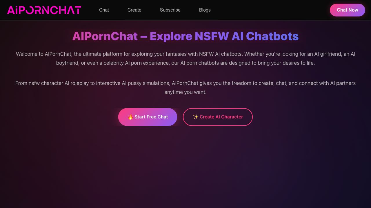 AIPornChat.Online 网站截图