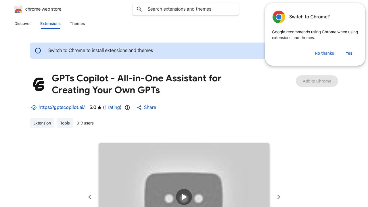 Gpts Copilot 网站截图