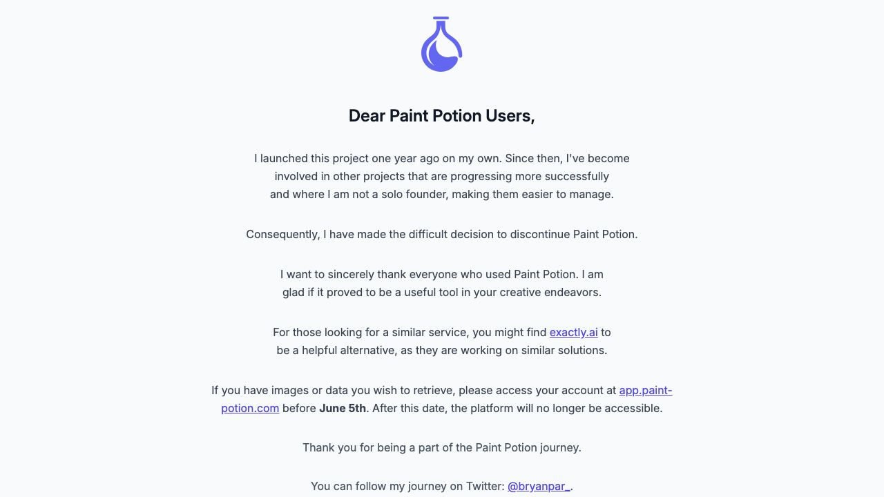 Paint Potion 网站截图