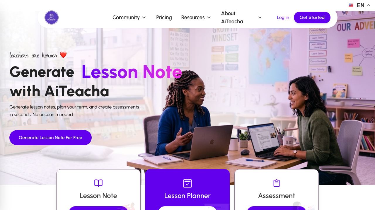 AI Teacha 网站截图
