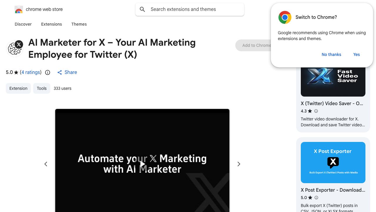 AI Marketer 网站截图