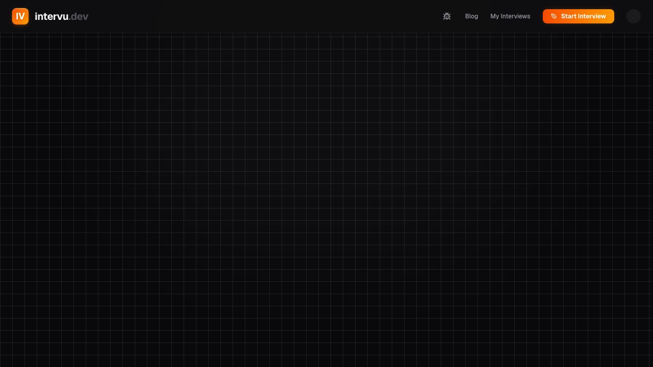 Intervu.dev website screenshot