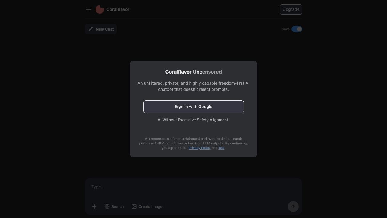 Coralflavor 网站截图