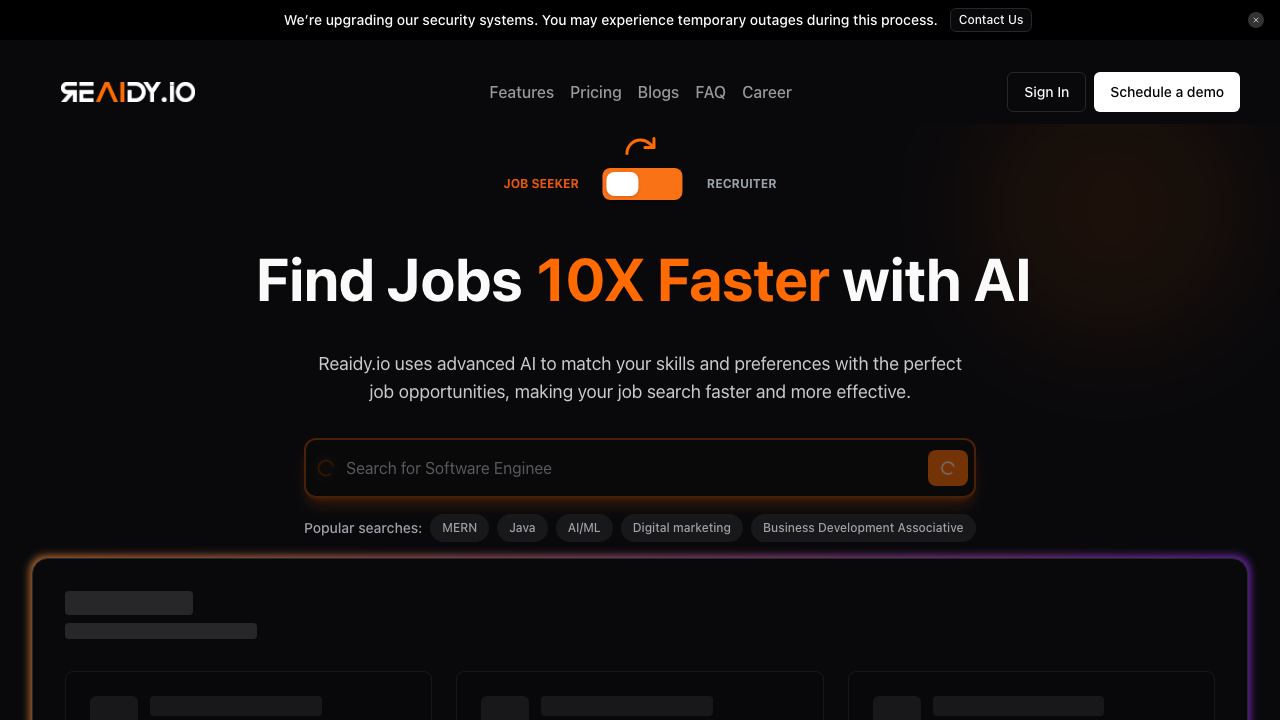 Reaidy.io 网站截图