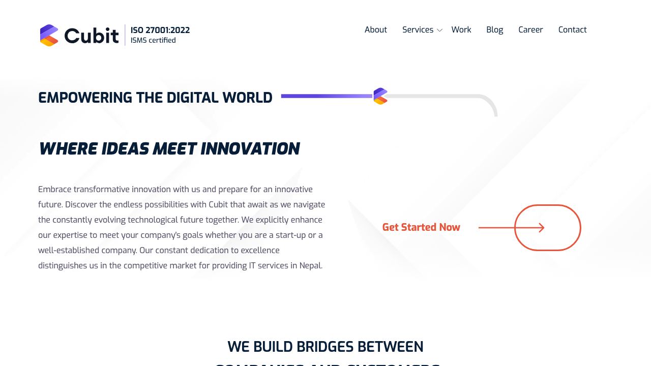 Cubit Incorporated 网站截图