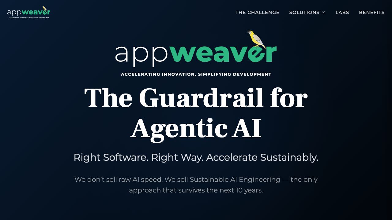 AppWeaver 网站截图