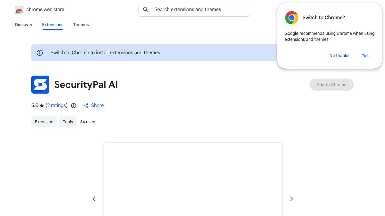 SecurityPal website screenshot