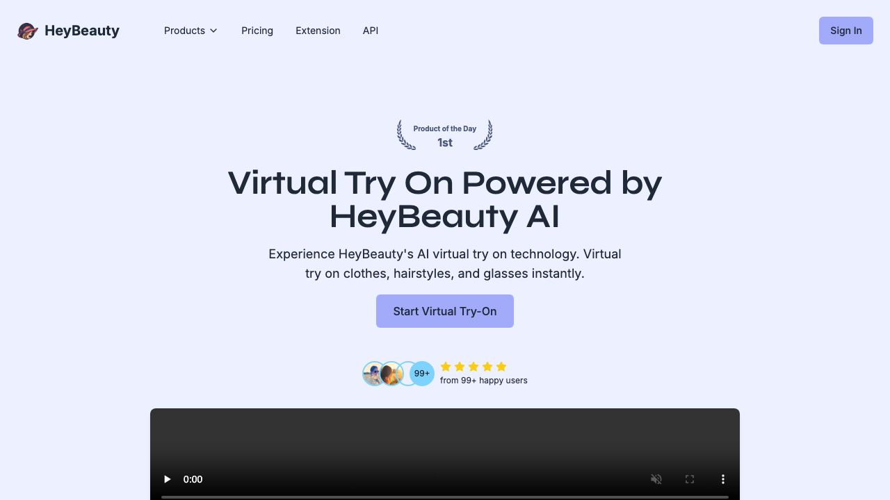HeyBeauty 网站截图