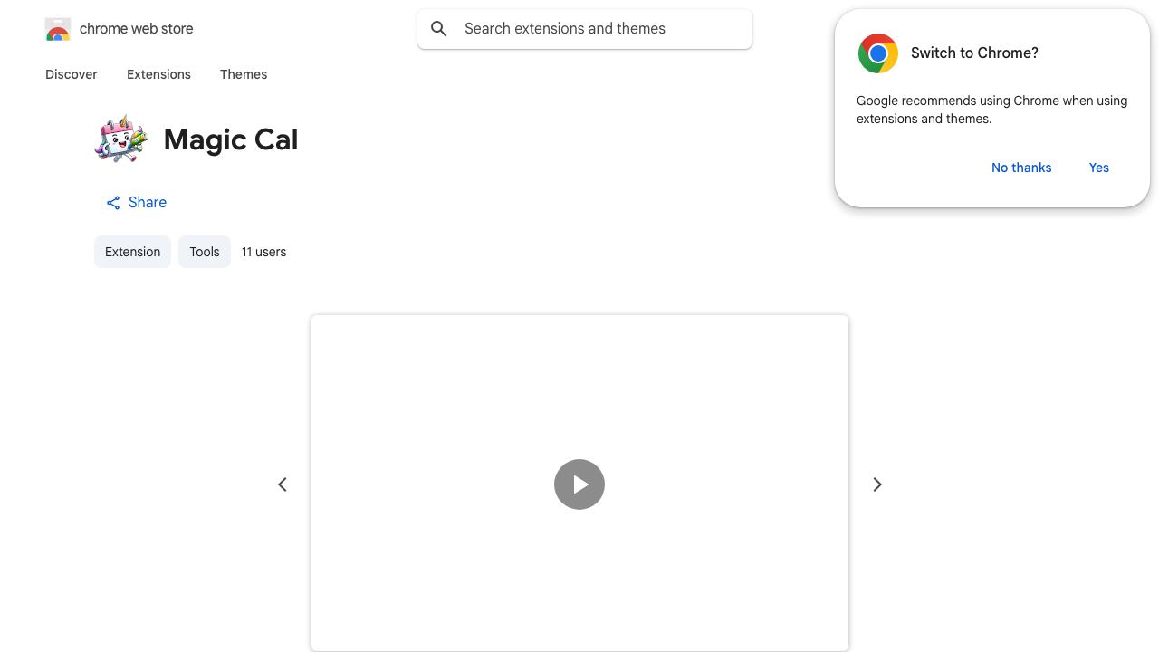 Magic Cal 网站截图