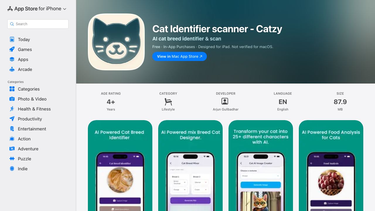 Catzy - Cat Parent Companion 网站截图