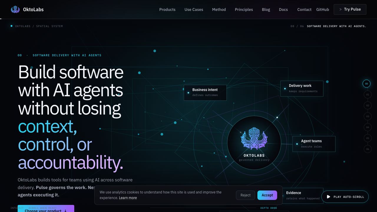 OktoLabs 网站截图