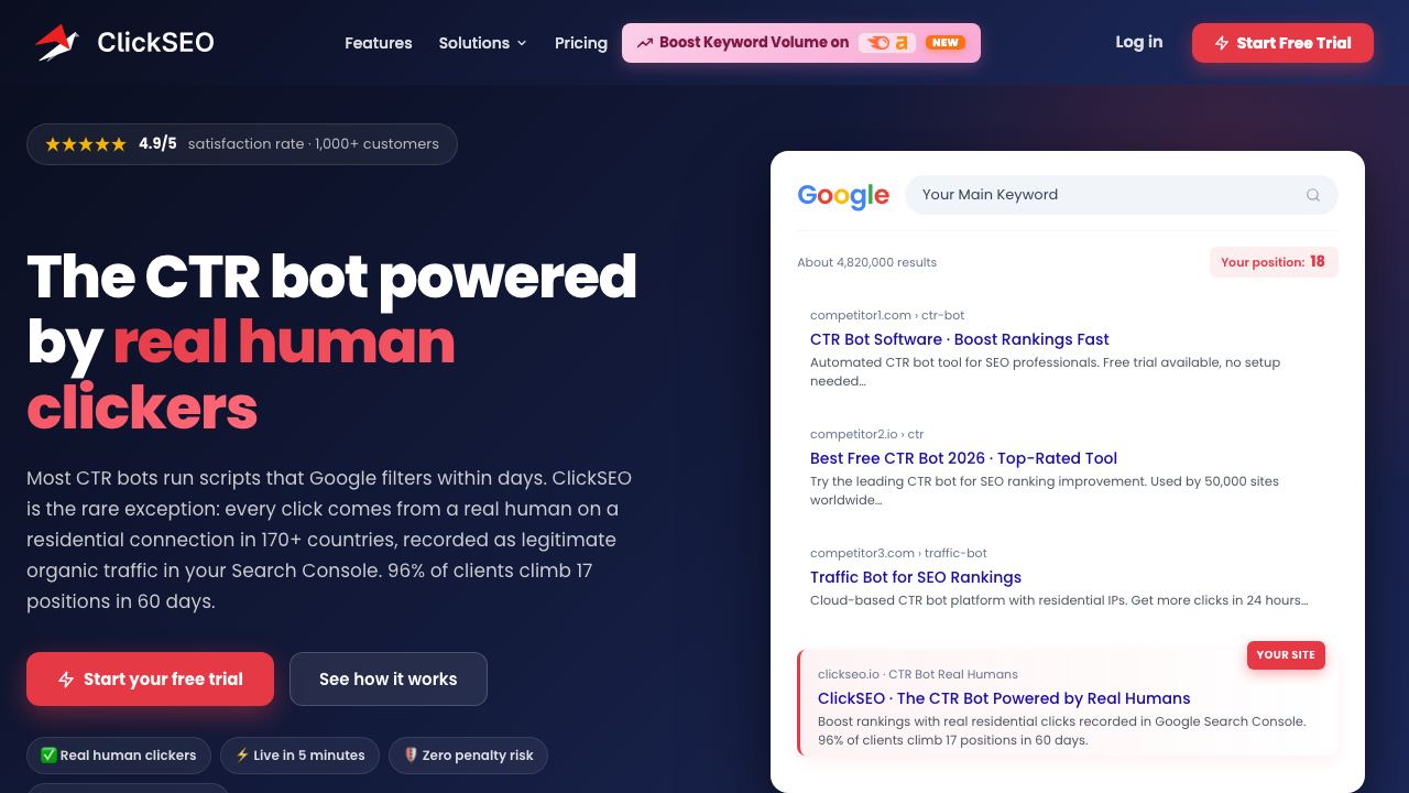 ClickSEO 网站截图