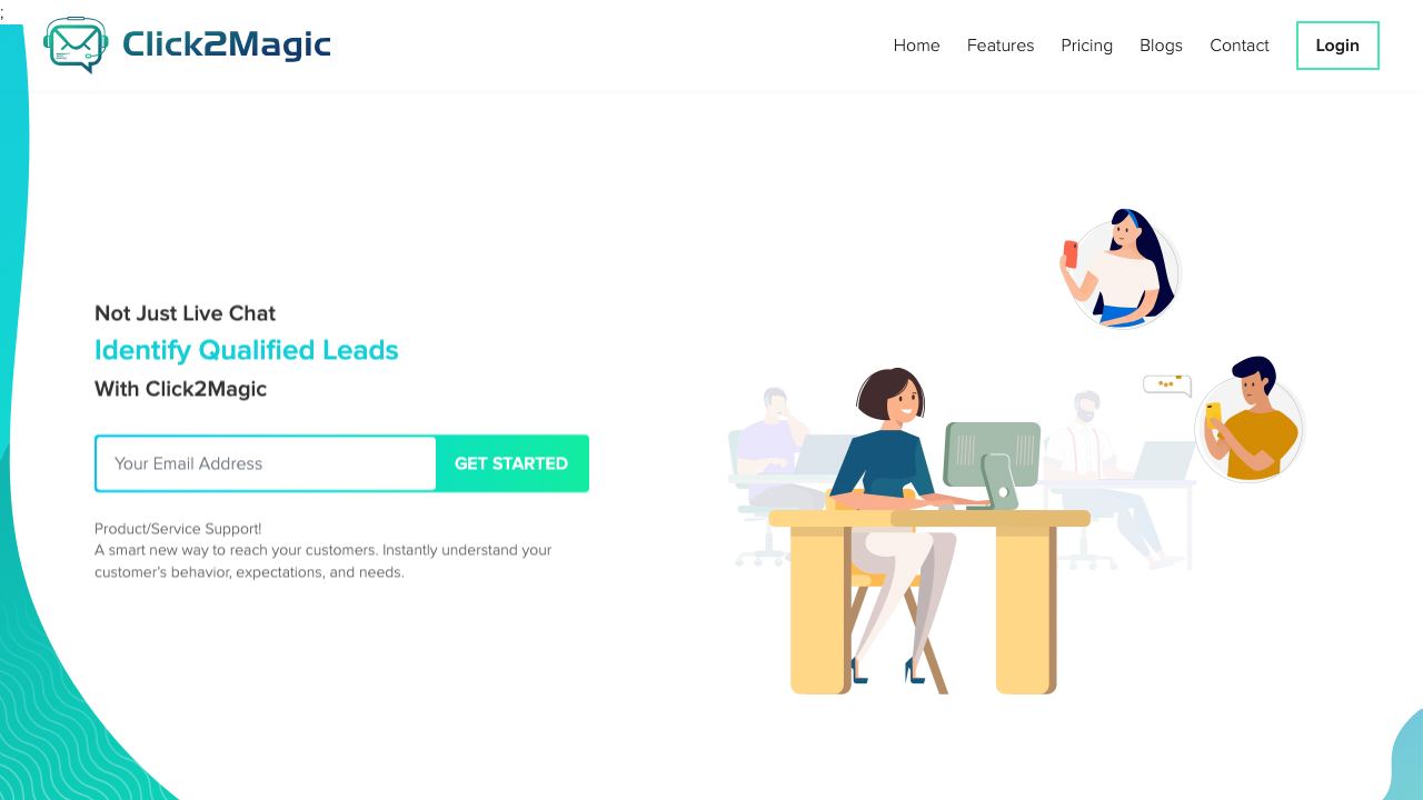 Click2Magic website screenshot