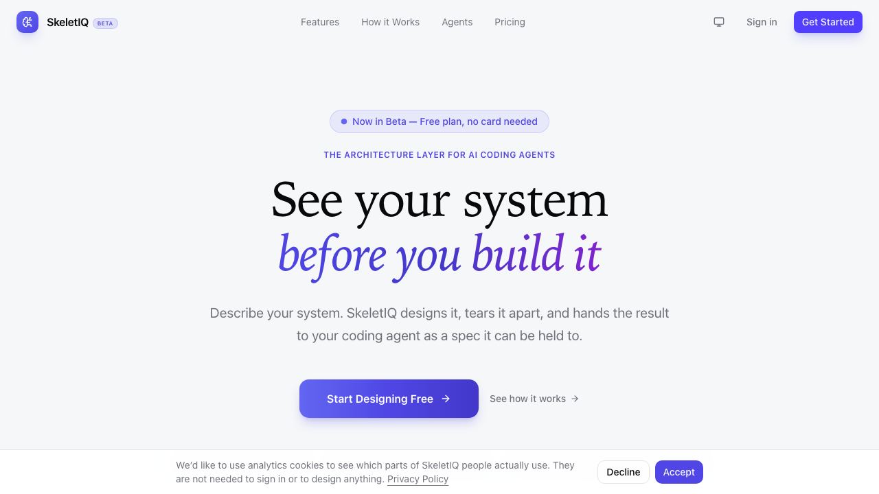 SkeletIQ 网站截图