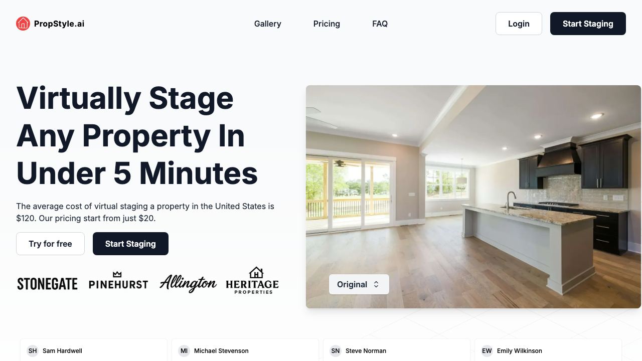 PropStyle website screenshot