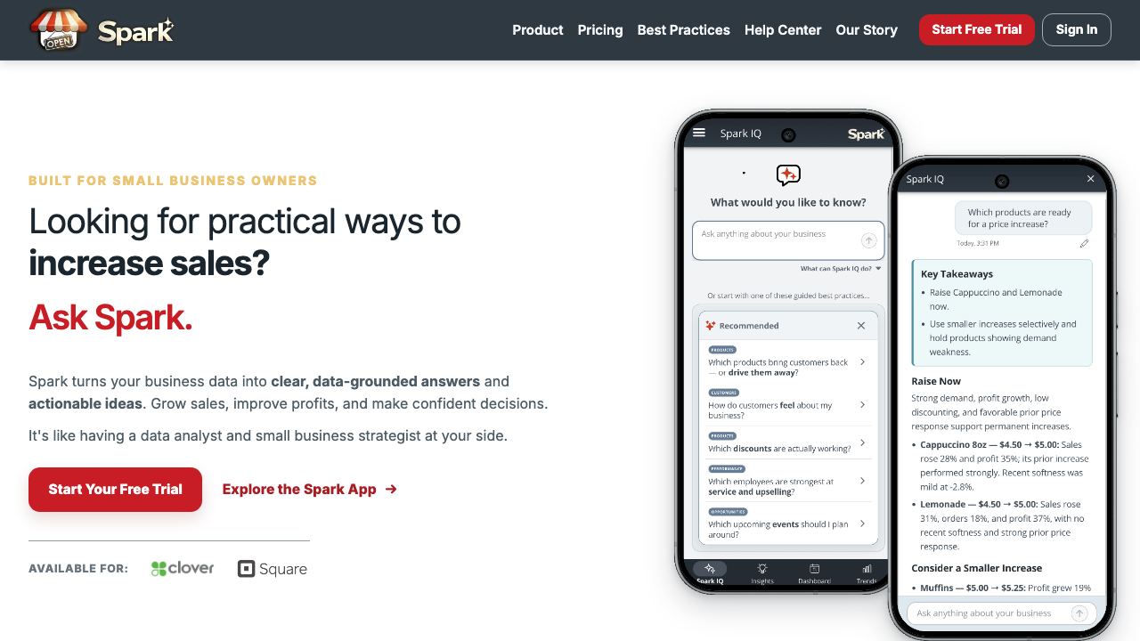 Sprk™ website screenshot