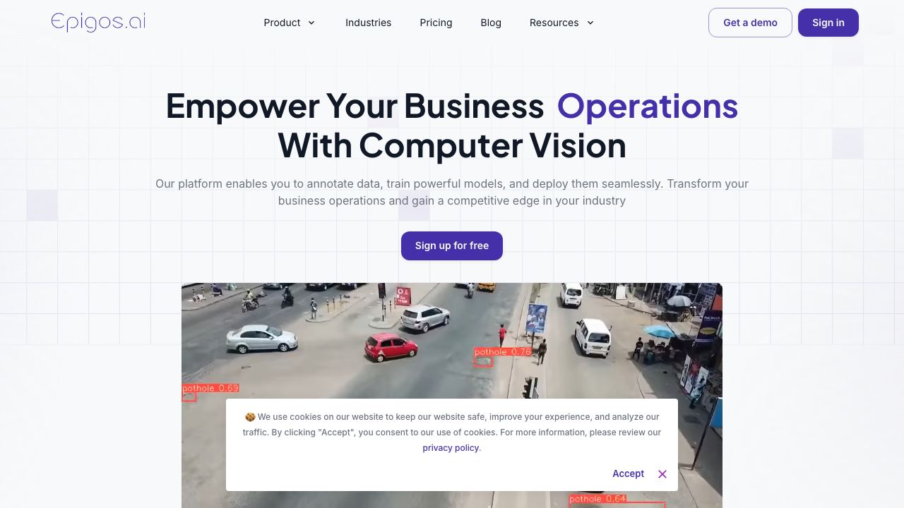 Epigos AI 网站截图