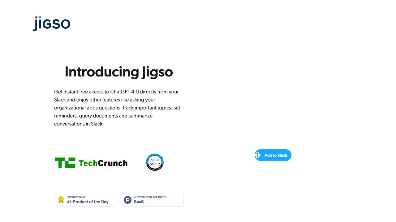 Jigso 网站截图
