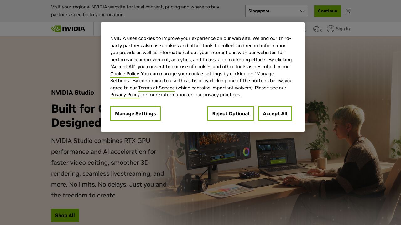 NVIDIA Canvas 网站截图