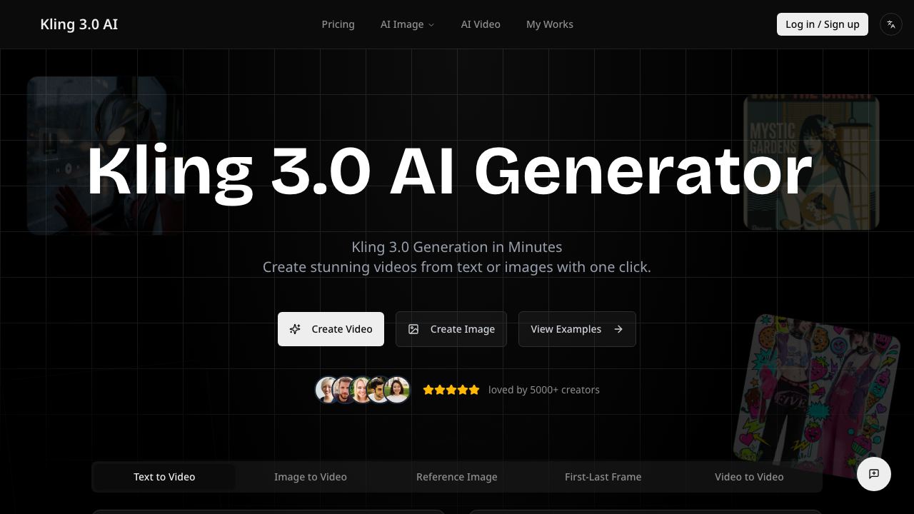 Kling 3.0 AI- 网站截图