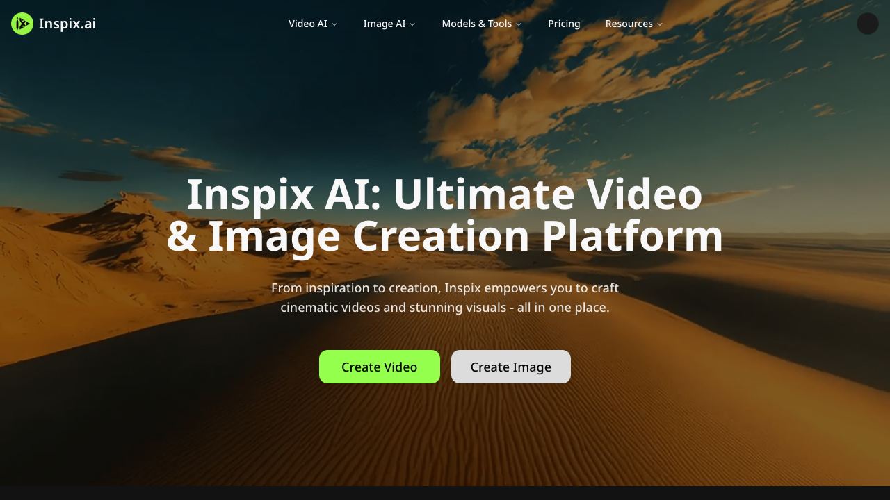 Inspix AI 网站截图