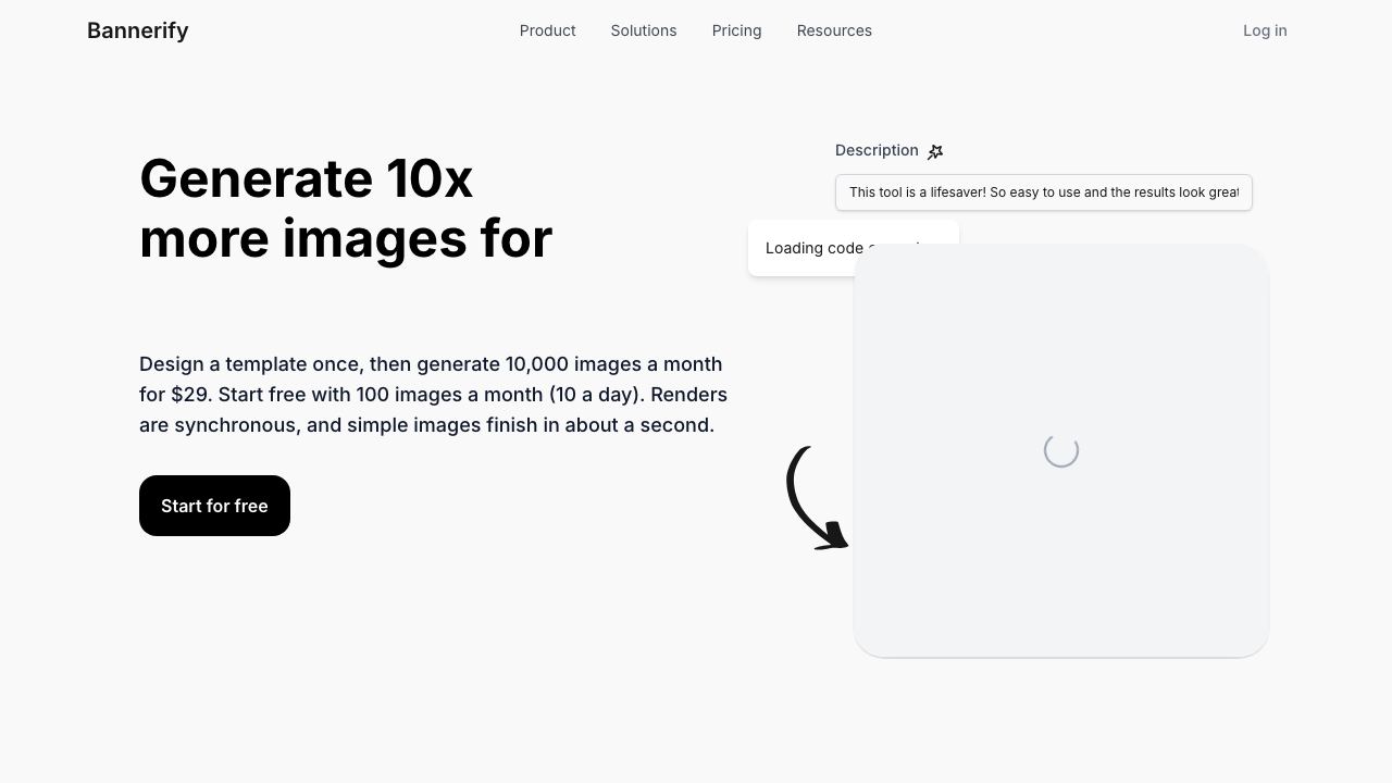Automate Your Image with Bannerify 网站截图