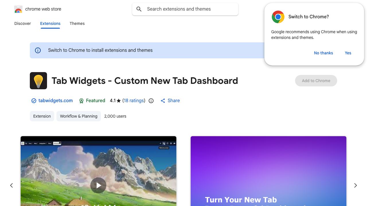 New Tab Widgets - embed iframes and more to create advanced dashboards 网站截图