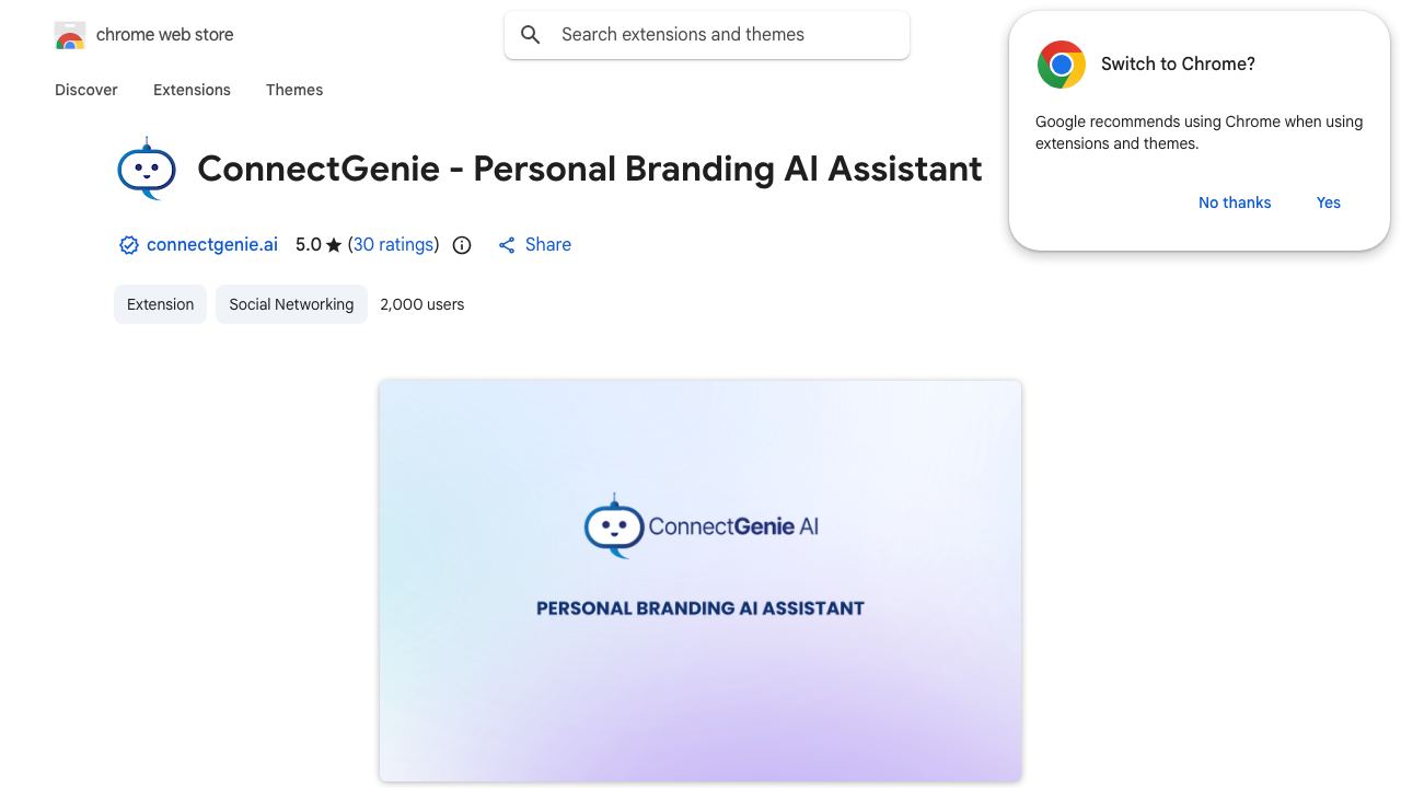 ConnectGenie - Linkedin AI Assistant 网站截图