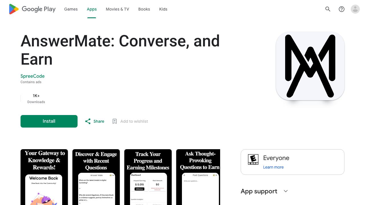 AnswerMate : Ask Me Anything 网站截图