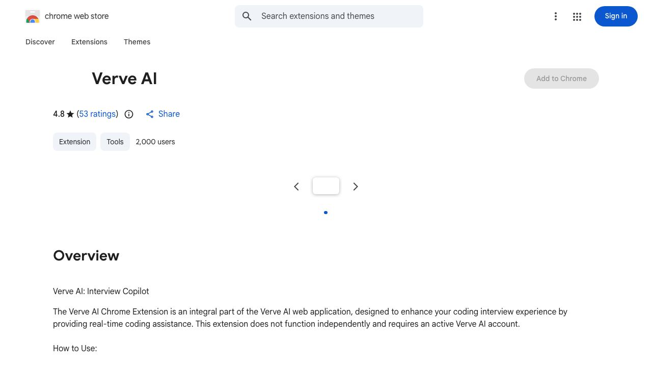 Verve AI 网站截图