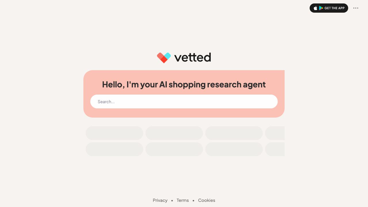 Vetted website screenshot