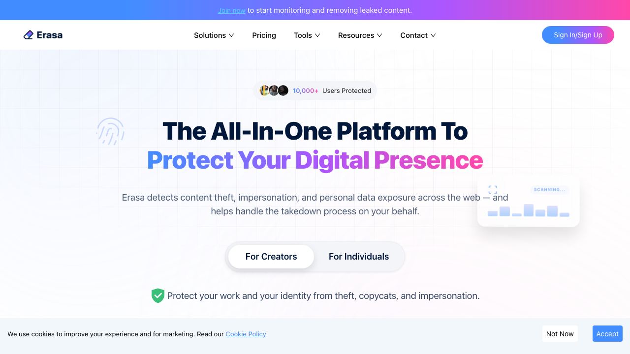 Erasa.ai 网站截图
