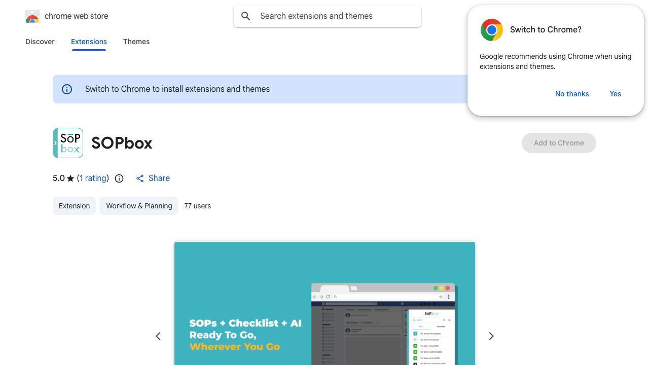 SOPbox 网站截图