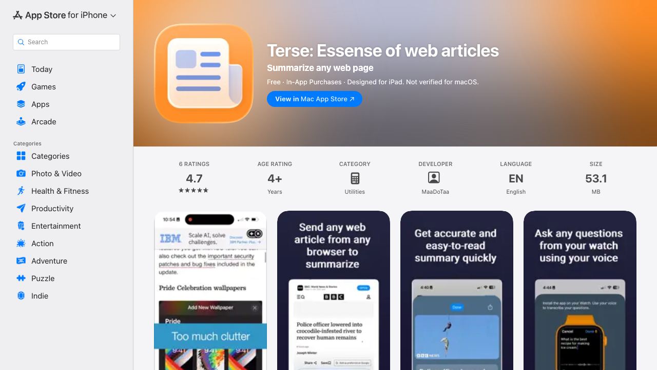 Ask & Summarize 网站截图