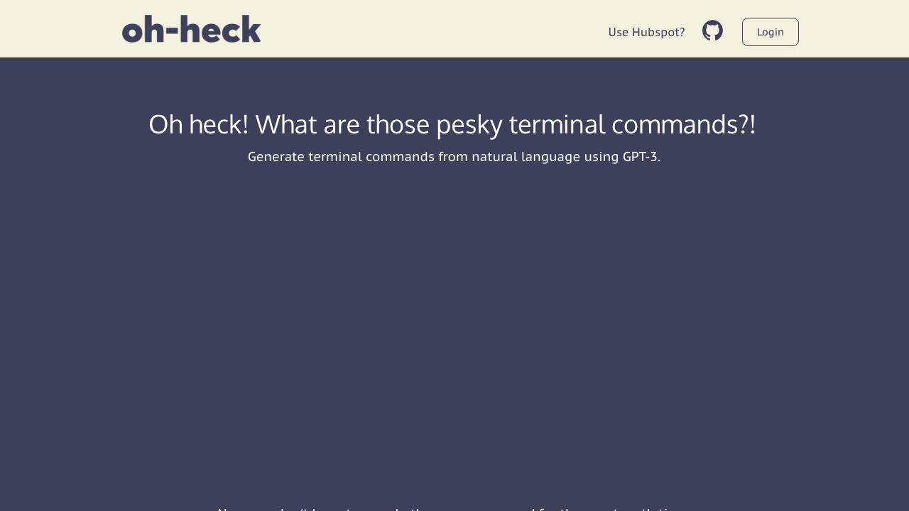Oh-heck 网站截图